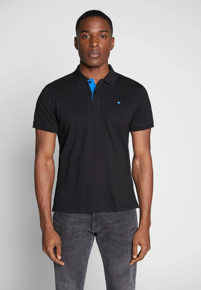 TOM TAILOR BASIC - Polo Shirt - Black 3 TOM TAILOR BASIC - Polo Shirt - Black