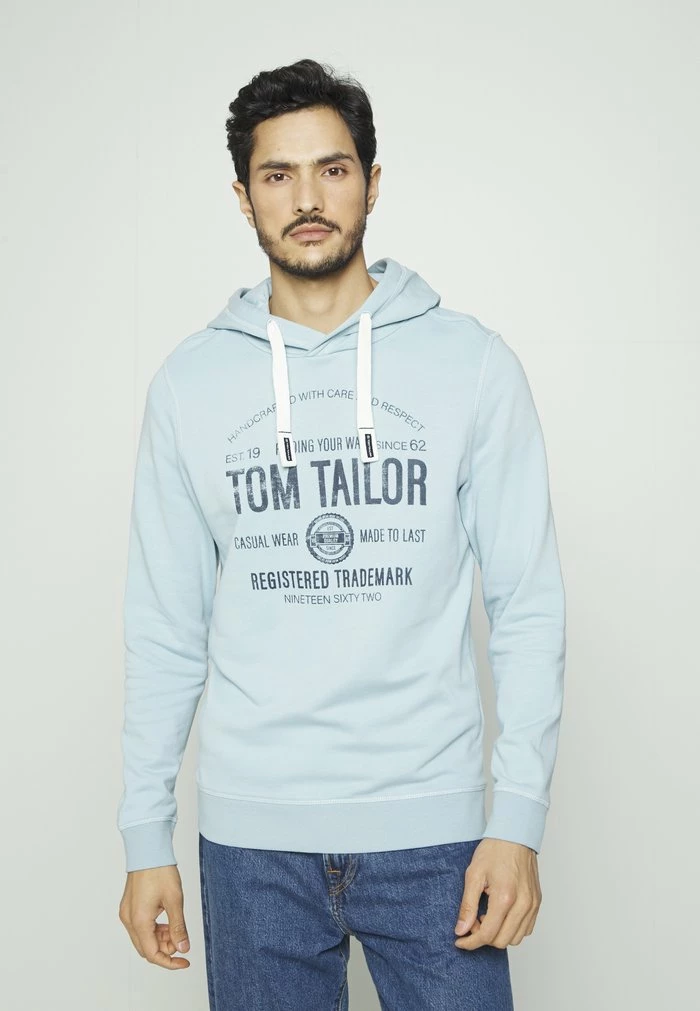 TOM TAILOR WITH PRINT - Hoodie - Calm Cloud Blue 3 TOM TAILOR WITH PRINT - Hoodie - Calm Cloud Blue