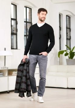 TOM TAILOR BASIC V NECK - Jumper - Black -TOM TAILOR online store db089f1f32274e84998b7c9db6ae3375