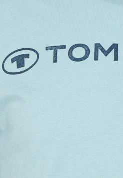 TOM TAILOR CREWNECK LOGO - Print T-shirt - Calm Cloud Blue -TOM TAILOR online store dd1fdf5860dd4b26980fcb0853b4bb5b