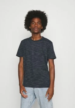 TOM TAILOR FINE STRIPED - Print T-shirt - Navy Offwhite Inject Stripe