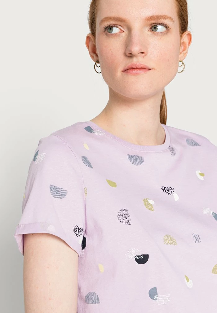 TOM TAILOR CREW NECK - Print T-shirt - Lilac Colorful Design 7 TOM TAILOR CREW NECK - Print T-shirt - Lilac Colorful Design - Image 5