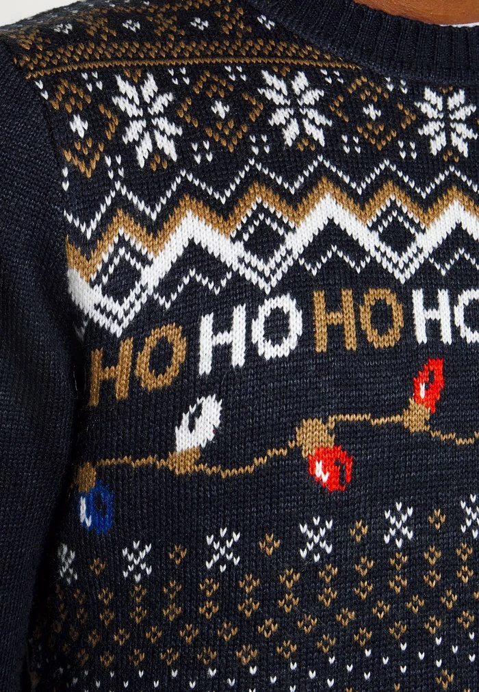 TOM TAILOR CHRISTMAS - Jumper - Navy/beige 8 TOM TAILOR CHRISTMAS - Jumper - Navy/beige - Image 6