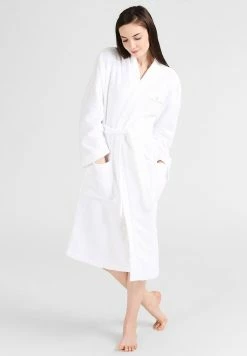 TOM TAILOR BASIC KIMONO UNISEX - Dressing Gown - White 13 TOM TAILOR BASIC KIMONO UNISEX - Dressing Gown - White -TOM TAILOR online store e0e15bac79984e3cb92688722554a52e