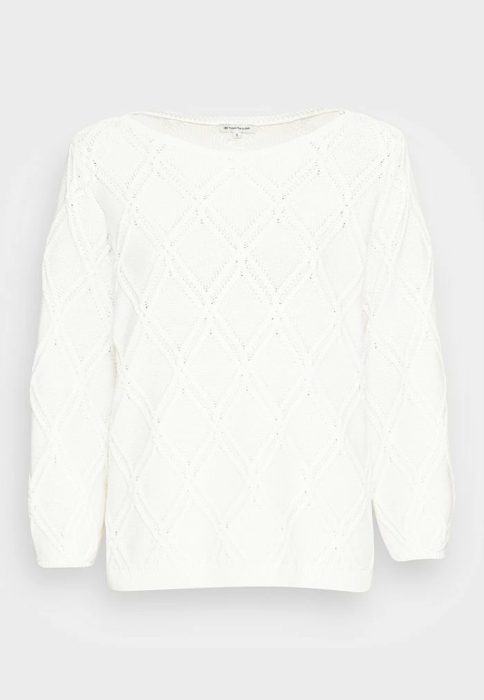 TOM TAILOR ARAN - Jumper - Whisper White 6 TOM TAILOR ARAN - Jumper - Whisper White - Image 4