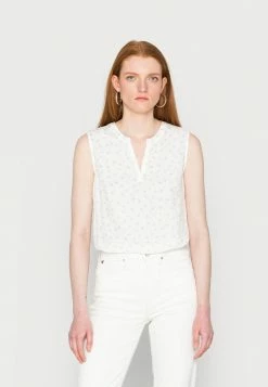 TOM TAILOR SLEEVELESS - Top - Offwhite Dandelion Design