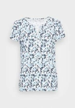 TOM TAILOR Print T-shirt - Offwhite Blue -TOM TAILOR online store e399fede252c425fa058f3154a40096e