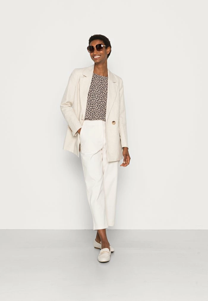 TOM TAILOR BLOUSE - Blouse - Anthracite Geometrical Design 4 TOM TAILOR BLOUSE - Blouse - Anthracite Geometrical Design - Image 2