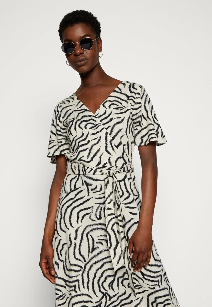 TOM TAILOR PRINTED WRAP DRESS - Day Dress - Beige 6 TOM TAILOR PRINTED WRAP DRESS - Day Dress - Beige - Image 4