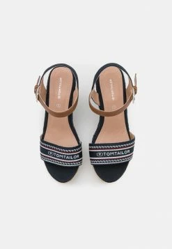 TOM TAILOR Platform Sandals - Navy -TOM TAILOR online store e497d9bd61244c82bf3fe917ad04794e