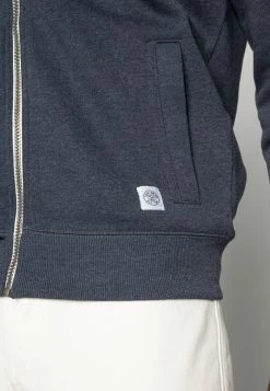 TOM TAILOR Zip-up Sweatshirt - Washed Navy Melange/blue -TOM TAILOR online store e4f2d9b14da64c6e8da08d3fb737e207