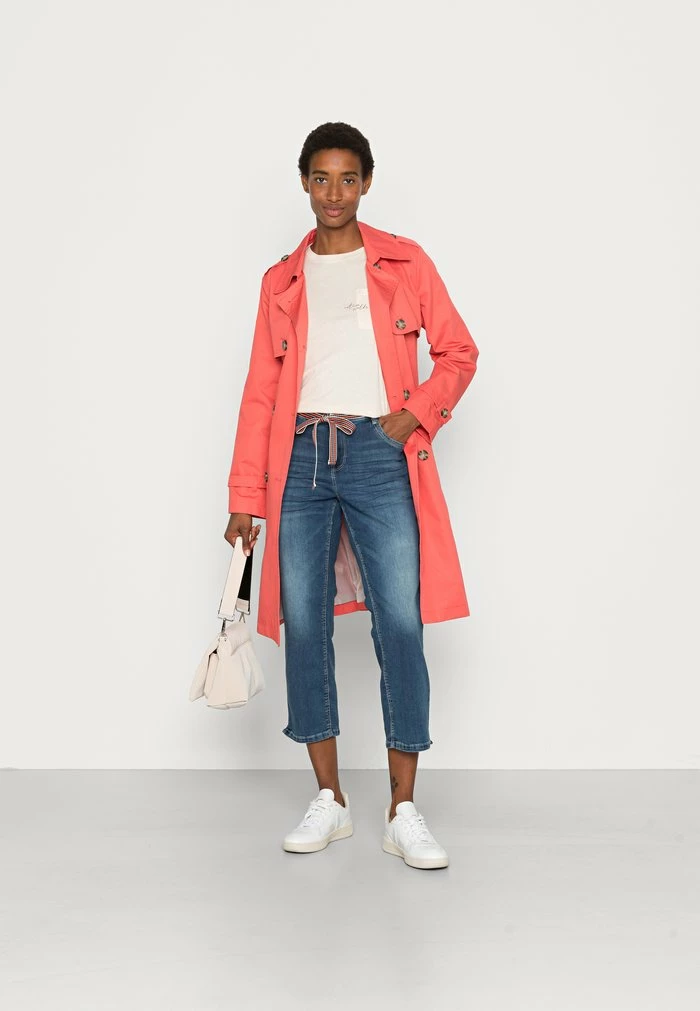 TOM TAILOR ALEXA CROPPED - Slim Fit Jeans - Stone Blue Denim 4 TOM TAILOR ALEXA CROPPED - Slim Fit Jeans - Stone Blue Denim - Image 2