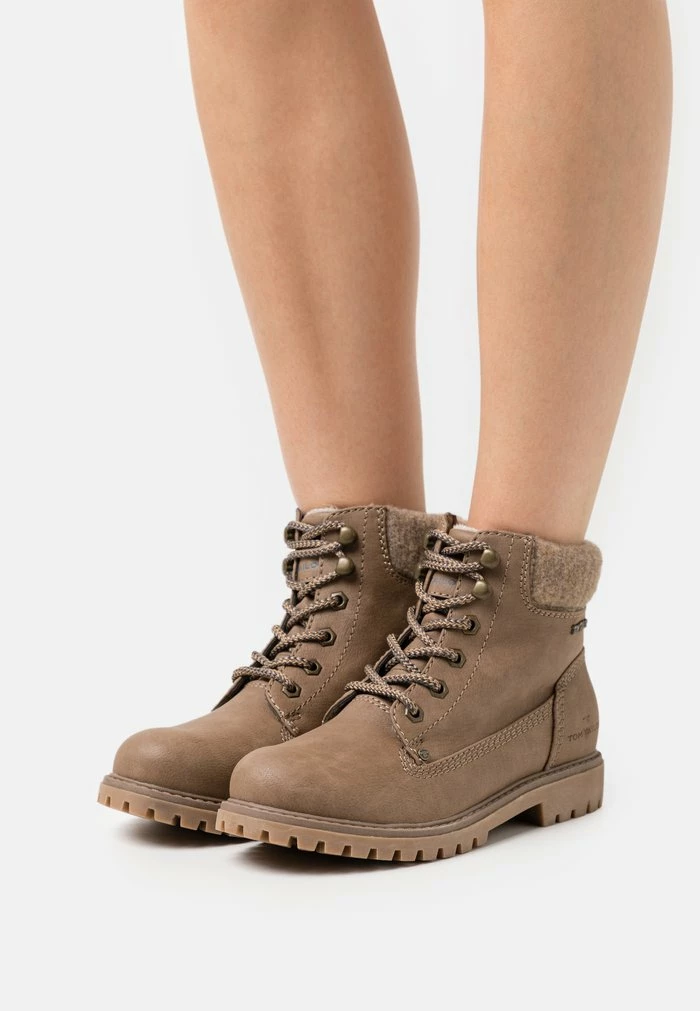 TOM TAILOR Lace-up Ankle Boots - Sand 3 TOM TAILOR Lace-up Ankle Boots - Sand