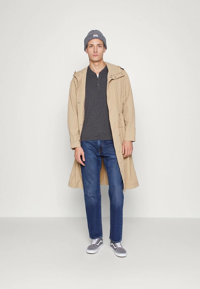 TOM TAILOR HENLEY CONTRAST - Long Sleeved Top - Anthracite 4 TOM TAILOR HENLEY CONTRAST - Long Sleeved Top - Anthracite - Image 2