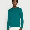TOM TAILOR BASIC CREW NECK SWEATER - Jumper - Light Rough Green Melange -TOM TAILOR online store e7b3b9b11e14492fb48f6307a5078b7d