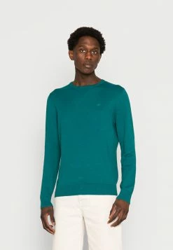 TOM TAILOR BASIC CREW NECK SWEATER - Jumper - Light Rough Green Melange
