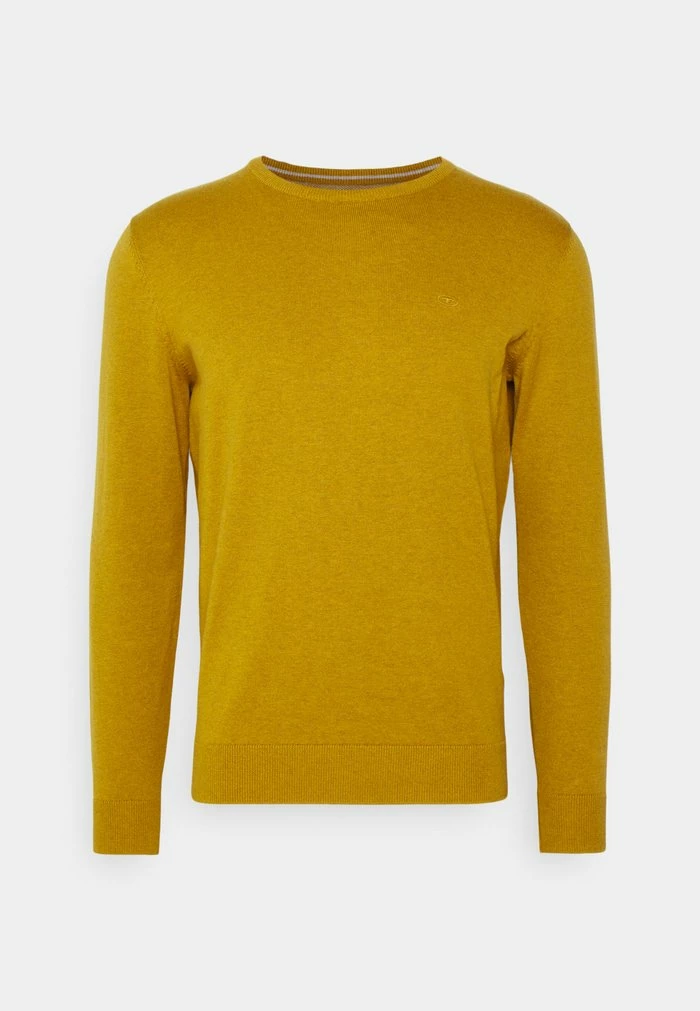 TOM TAILOR BASIC CREW NECK SWEATER - Jumper - New Mud Yellow 6 TOM TAILOR BASIC CREW NECK SWEATER - Jumper - New Mud Yellow - Image 4