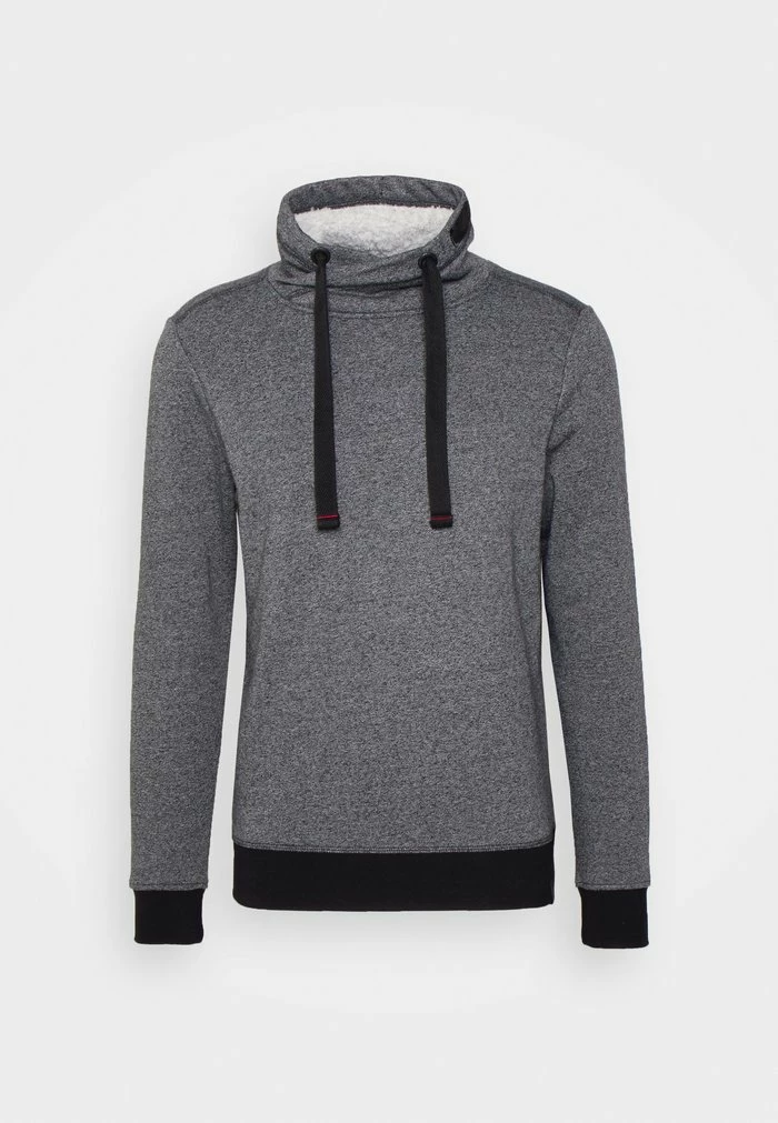 TOM TAILOR SNOOD GRINDLE - Sweatshirt - Offwhite Black 6 TOM TAILOR SNOOD GRINDLE - Sweatshirt - Offwhite Black - Image 4