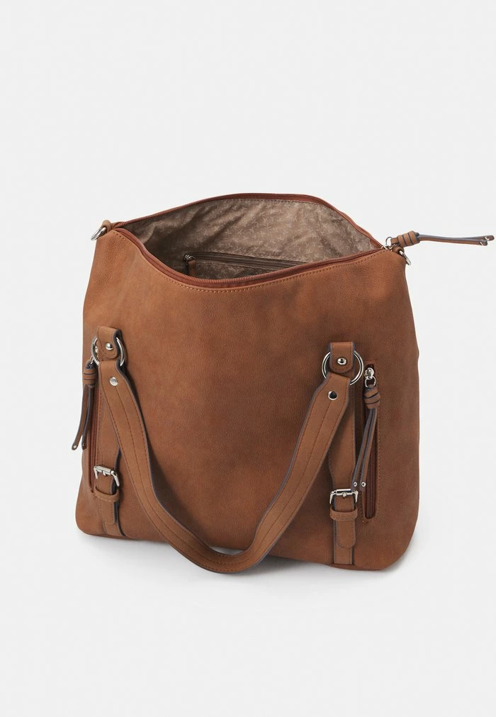 TOM TAILOR CAIA ZIP - Tote Bag - Cognac 5 TOM TAILOR CAIA ZIP - Tote Bag - Cognac - Image 3