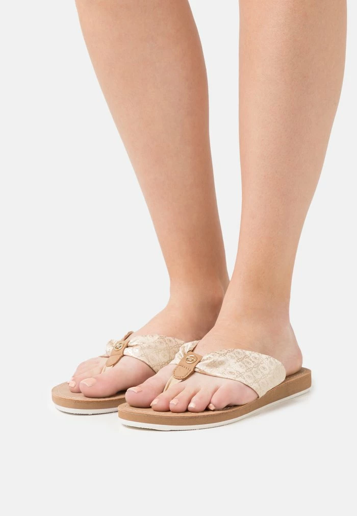TOM TAILOR T-bar Sandals - Beige/light Gold 3 TOM TAILOR T-bar Sandals - Beige/light Gold