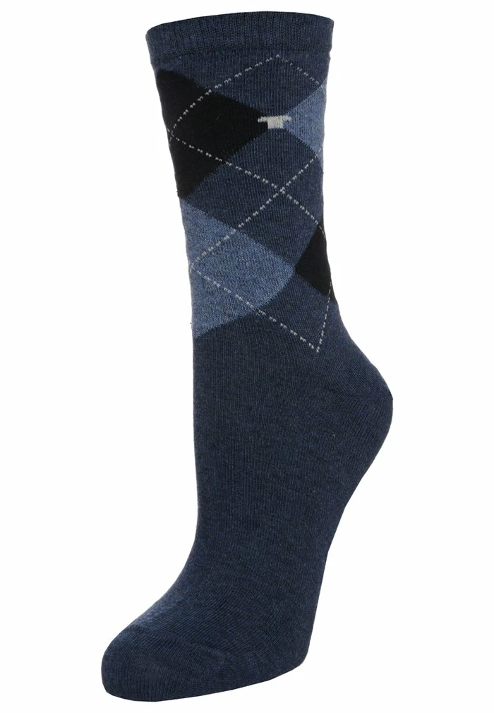 TOM TAILOR ARGYLE 4 PACK - Socks - Blau/schwarz 4 TOM TAILOR ARGYLE 4 PACK - Socks - Blau/schwarz - Image 2