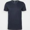 TOM TAILOR PEACHED V NECK - Basic T-shirt - Sky Captain Blue -TOM TAILOR online store ed7e7f0fffb04611a6a2e7c19ec0dad0