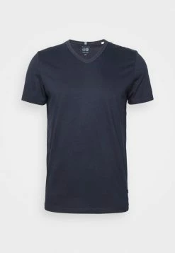 TOM TAILOR PEACHED V NECK - Basic T-shirt - Sky Captain Blue