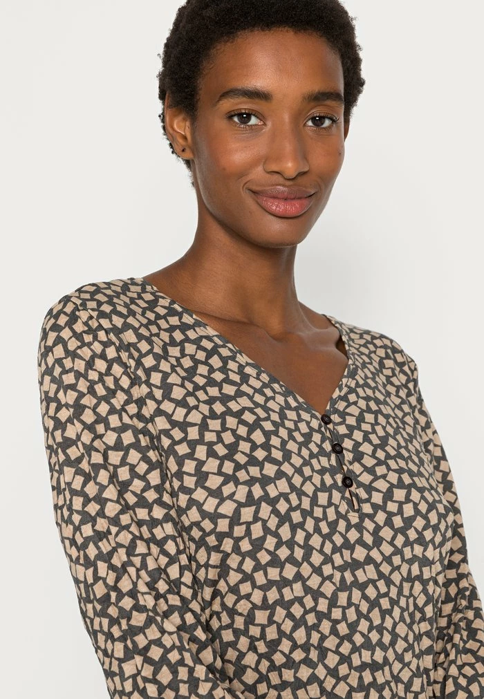 TOM TAILOR HENLEY - Blouse - Anthracite 7 TOM TAILOR HENLEY - Blouse - Anthracite - Image 5