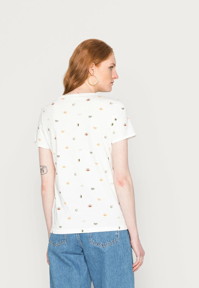 TOM TAILOR Print T-shirt - Offwhite Conversational 5 TOM TAILOR Print T-shirt - Offwhite Conversational - Image 3