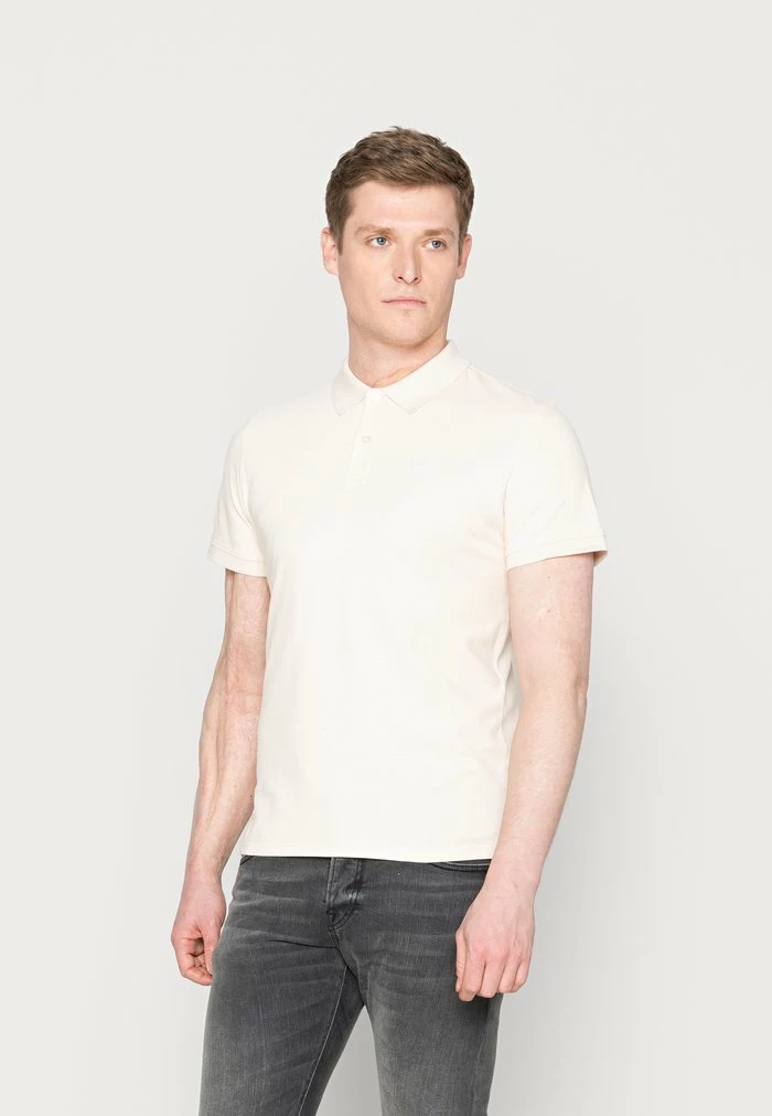 TOM TAILOR BASIC WITH CONTRAST - Polo Shirt - Soft Buttercream 3 TOM TAILOR BASIC WITH CONTRAST - Polo Shirt - Soft Buttercream