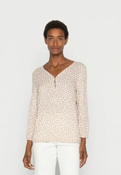 TOM TAILOR HENLEY - Blouse - Beige