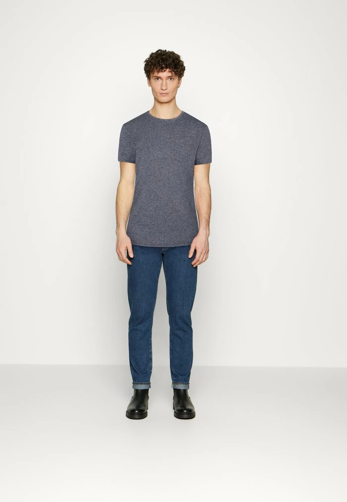 TOM TAILOR GRINDLE CREWNECK - Basic T-shirt - Navy 4 TOM TAILOR GRINDLE CREWNECK - Basic T-shirt - Navy - Image 2