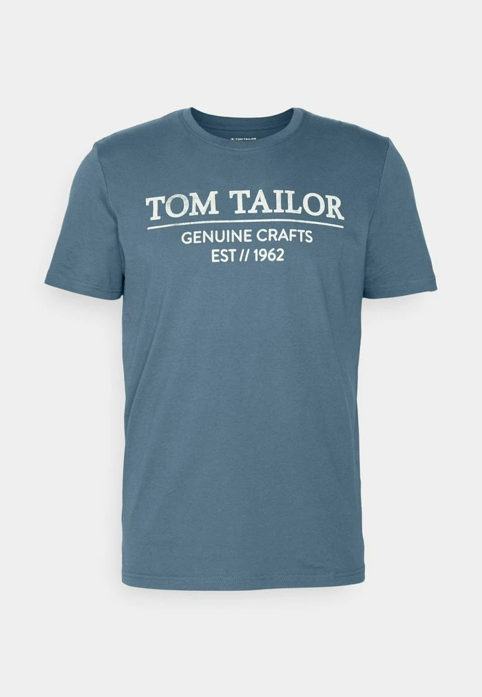TOM TAILOR Print T-shirt - China Blue 6 TOM TAILOR Print T-shirt - China Blue - Image 4