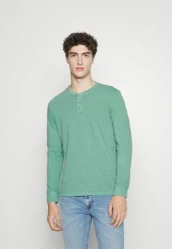 TOM TAILOR WASHED LONGSLEEVE - Long Sleeved Top - Salvia