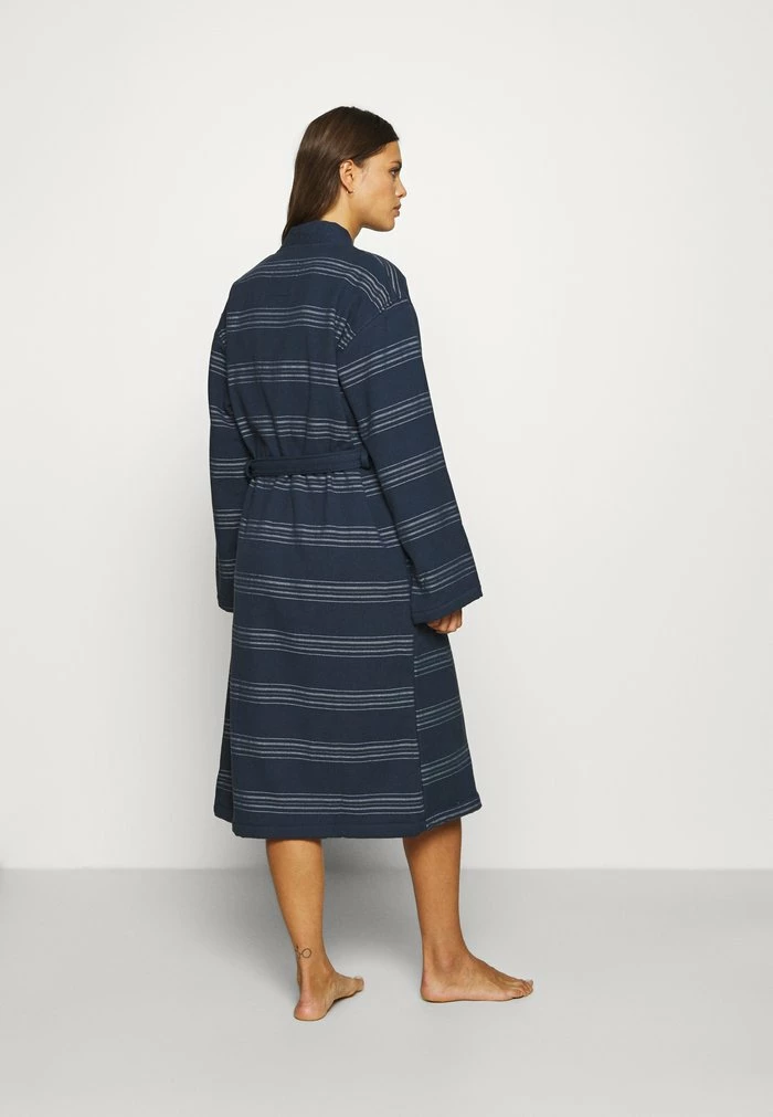 TOM TAILOR WELLNESS KIMONO BATHROBE - Dressing Gown - Navy 5 TOM TAILOR WELLNESS KIMONO BATHROBE - Dressing Gown - Navy - Image 3