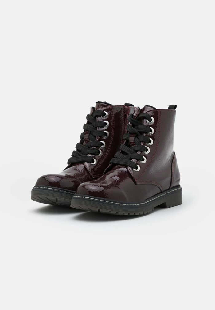 TOM TAILOR Lace-up Ankle Boots - Bordo 4 TOM TAILOR Lace-up Ankle Boots - Bordo - Image 2