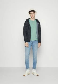 TOM TAILOR FINE STRIPED - Zip-up Sweatshirt - Navy Offwhite Inject 8 TOM TAILOR FINE STRIPED - Zip-up Sweatshirt - Navy Offwhite Inject -TOM TAILOR online store f20cc05dfafd459d9457eab17bd6cc83