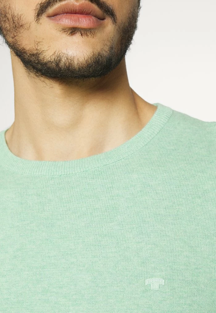 TOM TAILOR BASIC CREW NECK SWEATER - Jumper - Soft Jade Melange 8 TOM TAILOR BASIC CREW NECK SWEATER - Jumper - Soft Jade Melange - Image 6