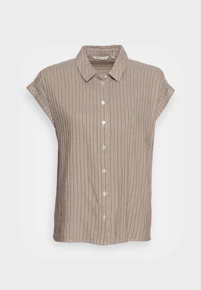 TOM TAILOR BLOUSE STRIPED STRUCTURE - Blouse - Green Thin Stripes 6 TOM TAILOR BLOUSE STRIPED STRUCTURE - Blouse - Green Thin Stripes - Image 4