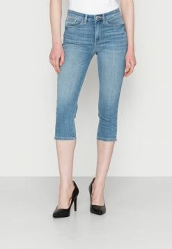 TOM TAILOR KATE CAPRI - Denim Shorts - Light Stone Wash Denim