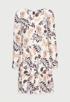 TOM TAILOR DRESS WITH FLOUNCE - Day Dress - White -TOM TAILOR online store f3d0a6d20bb4446eac0b94c7ed359194