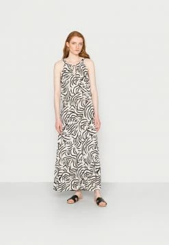 TOM TAILOR AMERICAN NECKLINE DRESS - Maxi Dress - Beige