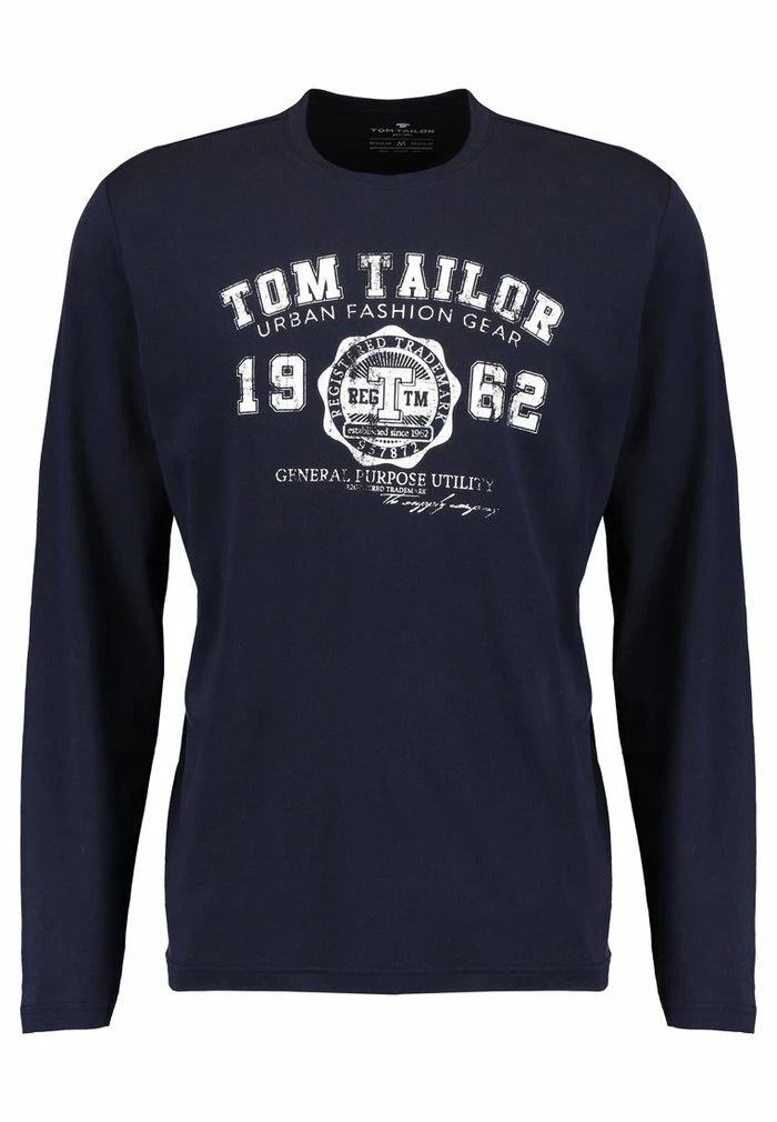 TOM TAILOR LONGSLEEVE PRINT TEE - Long Sleeved Top - Navy 7 TOM TAILOR LONGSLEEVE PRINT TEE - Long Sleeved Top - Navy - Image 5