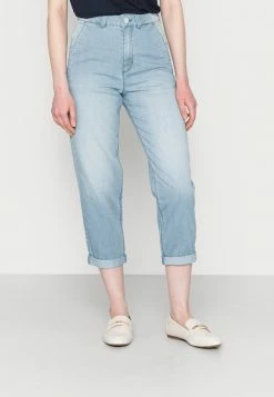 TOM TAILOR CHINO - Relaxed Fit Jeans - Mid Stone Wash Denim