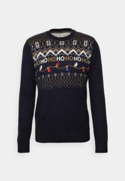 TOM TAILOR CHRISTMAS - Jumper - Navy/beige 12 TOM TAILOR CHRISTMAS - Jumper - Navy/beige -TOM TAILOR online store f6dc20747b32404fbb49ff400dcf2846