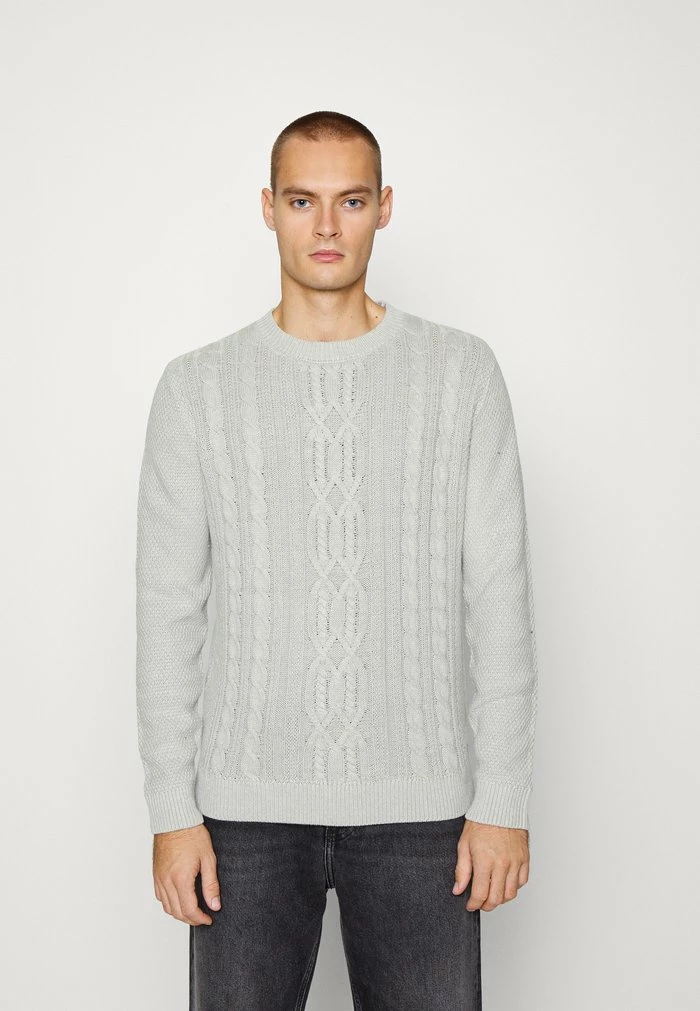 TOM TAILOR COSY SWEATER - Jumper - Grey Melange 3 TOM TAILOR COSY SWEATER - Jumper - Grey Melange