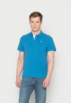 TOM TAILOR BASIC WITH CONTRAST - Polo Shirt - Vallarta Blue