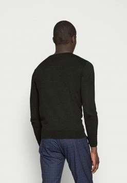 TOM TAILOR BASIC V NECK - Jumper - Black/ Grey Melange 9 TOM TAILOR BASIC V NECK - Jumper - Black/ Grey Melange -TOM TAILOR online store fd665a4da69245248fa199b5d45a9bea