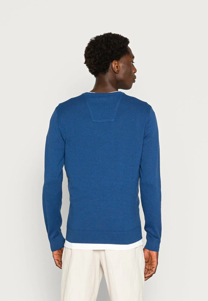 TOM TAILOR BASIC - Jumper - Night Sky Blue Melange 5 TOM TAILOR BASIC - Jumper - Night Sky Blue Melange - Image 3