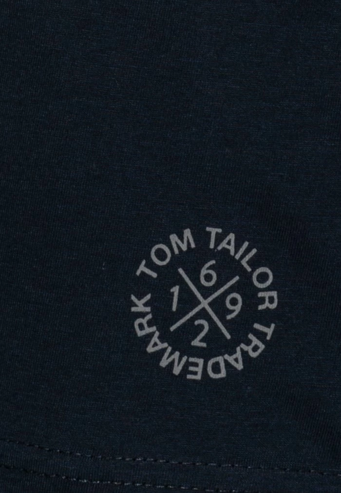TOM TAILOR V NECK TEE 2 PACK - Basic T-shirt - Dark Blue 5 TOM TAILOR V NECK TEE 2 PACK - Basic T-shirt - Dark Blue - Image 3
